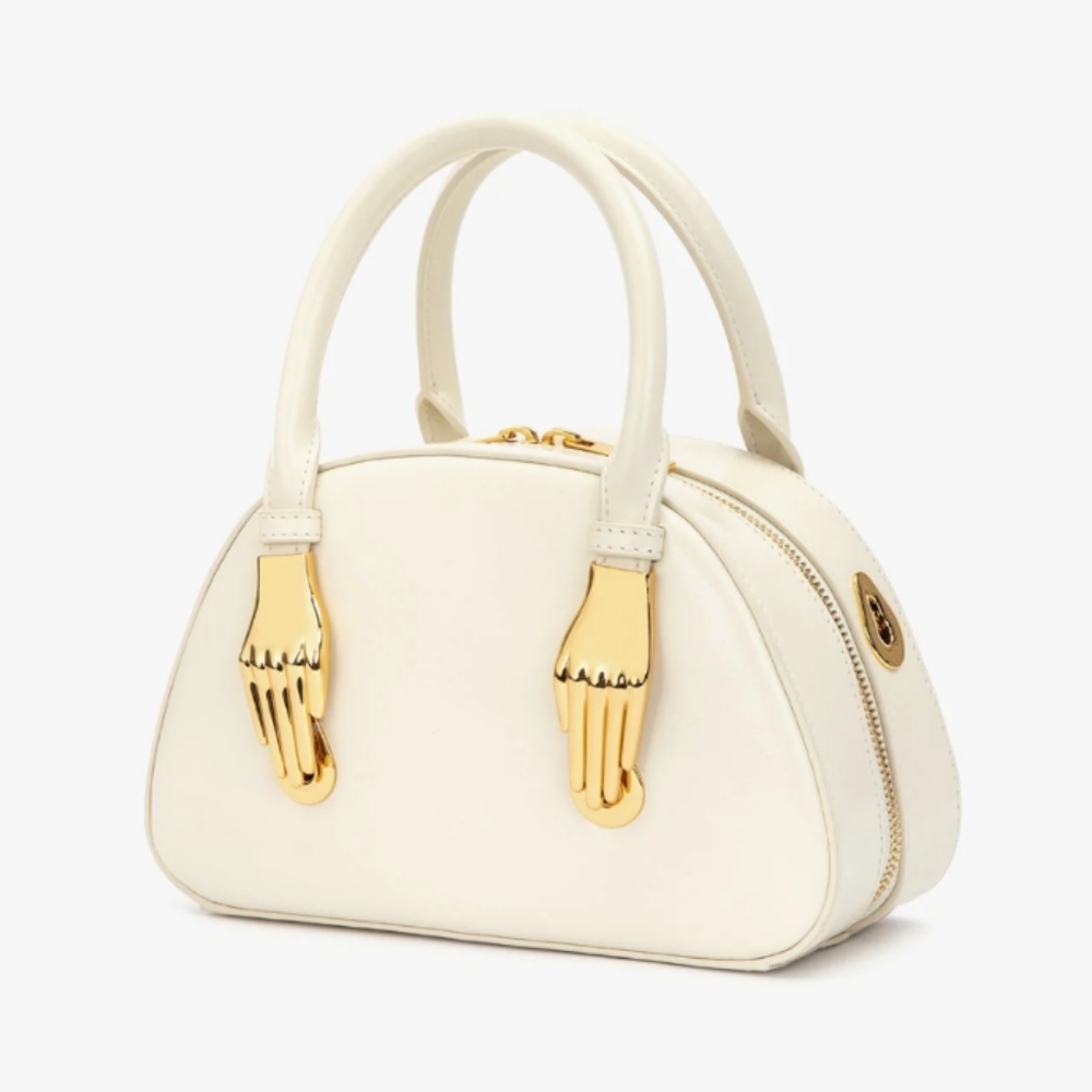 NWT Zornna Shell Crossbody Bag – White, 100% Leather